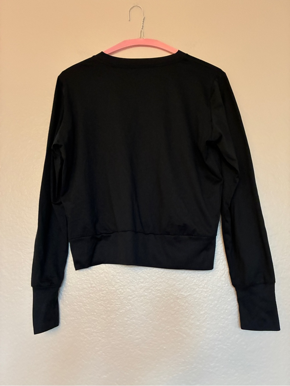 Vuori Black Crewneck Pullover Sweatshirt Logo Stretch Raglan Long Sleeve S Comfy - Picture 3 of 9